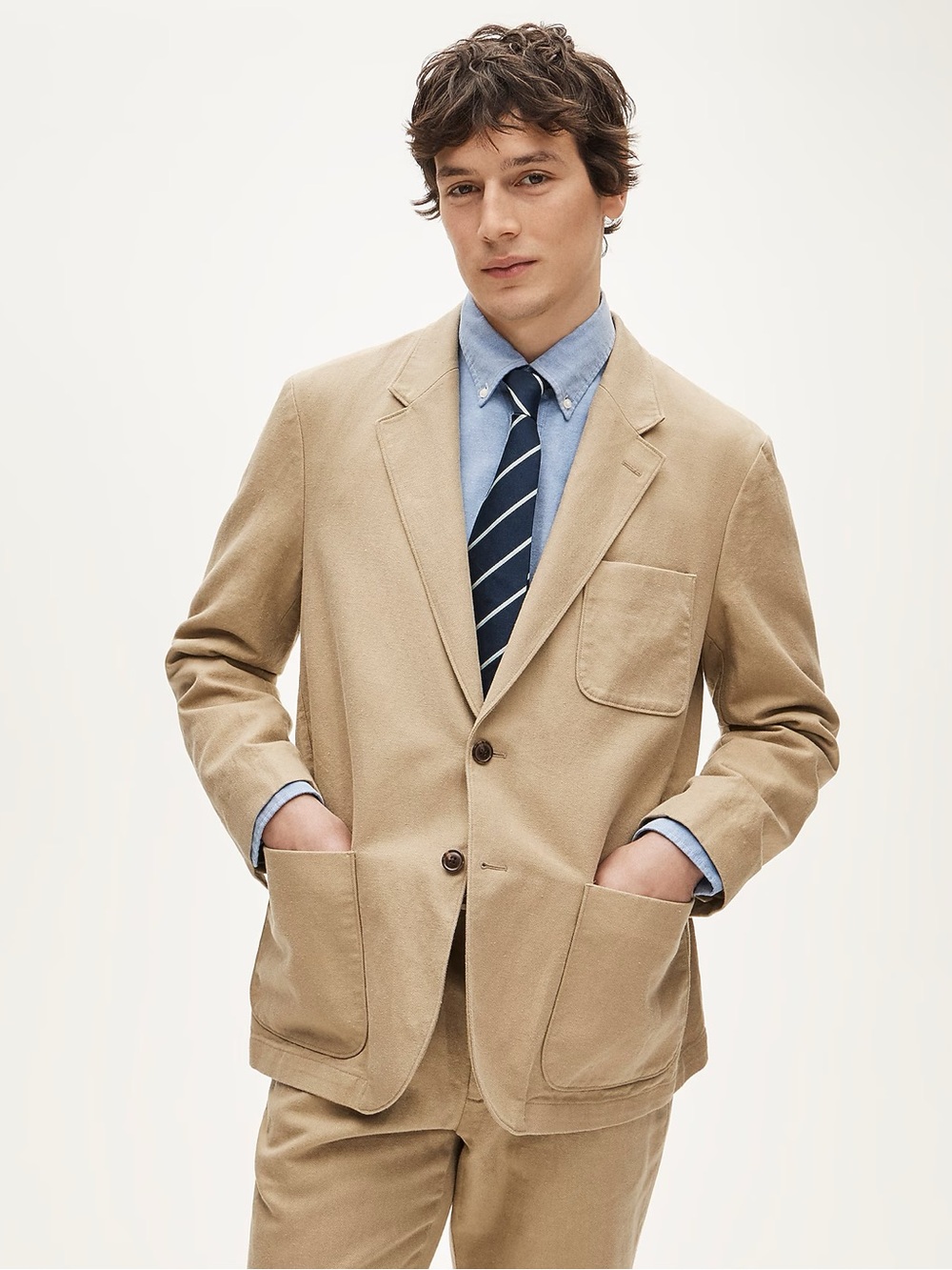J. Crew Khaki Chore Suit - 42R& 34 - Picture 2 of 6